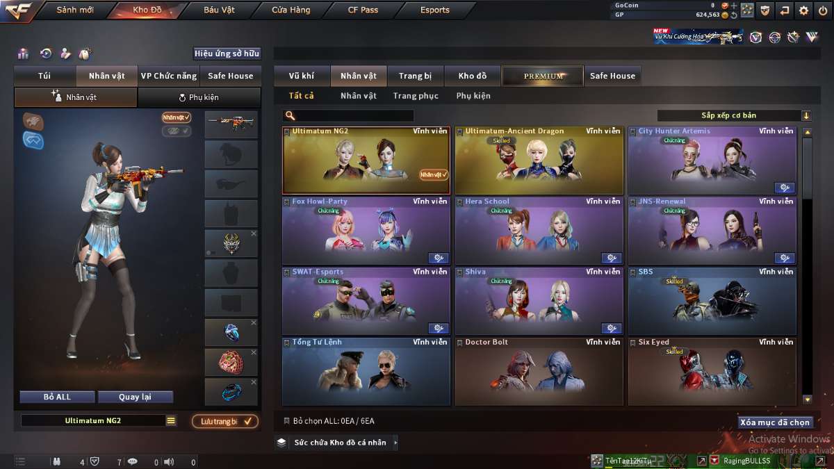 shop acc cf uy tin gia re